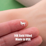 Donkey connector - sterling silver or gold filled- permanent jewelry word connectors- charm, pendant,