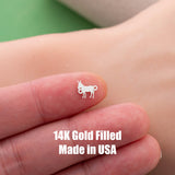 Donkey connector - sterling silver or gold filled- permanent jewelry word connectors- charm, pendant,