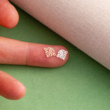Monstera Leaf Permanent Jewelry Connector - 14kt gold filled or Sterling Silver - Made in the USA