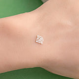 Monstera Leaf Permanent Jewelry Connector - 14kt gold filled or Sterling Silver - Made in the USA