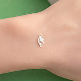 Cowboy Hat Feather Permanent Jewelry Connector - 14kt gold filled or Sterling Silver - Made in the USA