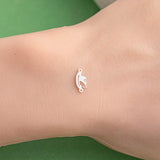 Cowboy Hat Feather Permanent Jewelry Connector - 14kt gold filled or Sterling Silver - Made in the USA