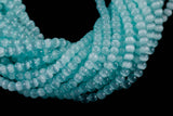 Cats Eye- Selenite Quartz- High Quality in Smooth Round, 4mm, 6mm, 8mm, 10mm, 12mm- Full Strand 15.5 inches Long- Light Aquamarine