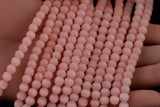 Cats Eye- Selenite Quartz- High Quality in Smooth Round, 4mm, 6mm, 8mm, 10mm, 12mm- Full Strand 15.5 inches Long- Peach