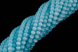 Cats Eye- Selenite Quartz- High Quality in Smooth Round, 4mm, 6mm, 8mm, 10mm, 12mm- Full Strand 15.5 inches Long- Dark Aqua BlueBlue
