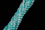 Cats Eye- Selenite Quartz- High Quality in Smooth Round, 4mm, 6mm, 8mm, 10mm, 12mm- Full Strand 15.5 inches Long- Umbre Blue