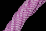 Cats Eye- Selenite Quartz- High Quality in Smooth Round, 4mm, 6mm, 8mm, 10mm, 12mm- Full Strand 15.5 inches Long- Umbre Pink Purple