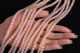 Cats Eye- Selenite Quartz- High Quality in Smooth Round, 4mm, 6mm, 8mm, 10mm, 12mm- Full Strand 15.5 inches Long- Light Kunzite Pink purple
