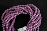 Cats Eye- Selenite Quartz- High Quality in Smooth Round, 4mm, 6mm, 8mm, 10mm, 12mm- Full Strand 15.5 inches Long-Grape Purple