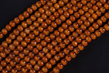 Cats Eye- Selenite Quartz- High Quality in Smooth Round, 4mm, 6mm, 8mm, 10mm, 12mm- Full Strand 15.5 inches Long- Brown