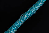 Cats Eye- Selenite Quartz- High Quality in Smooth Barrel 4x6mm- Full Strand 15.5 inches Long- Umbre Aqua