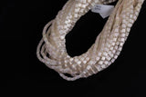 Cats Eye- Selenite Quartz- High Quality in Smooth Barrel 4x6mm- Full Strand 15.5 inches Long- Light Kunzite