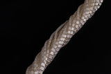 Cats Eye- Selenite Quartz- High Quality in Smooth Barrel 4x6mm- Full Strand 15.5 inches Long- Light Champagne