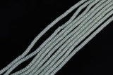 Cats Eye- Selenite Quartz- High Quality in Smooth Barrel 6mm or 8mm Full Strand 15.5 inches Long-Light Green