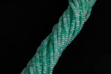 Cats Eye- Selenite Quartz- High Quality in Smooth Barrel 6mm or 8mm Full Strand 15.5 inches Long- Umbre Light Green