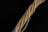 Cats Eye- Selenite Quartz- High Quality in Smooth Barrel 6mm or 8mm Full Strand 15.5 inches Long- Light Golden Yellow