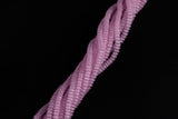 Cats Eye- Selenite Quartz- High Quality in Smooth Barrel 6mm or 8mm Full Strand 15.5 inches Long- Fusia Pink