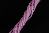 Cats Eye- Selenite Quartz- High Quality in Smooth Barrel 6mm or 8mm Full Strand 15.5 inches Long- Fusia Pink