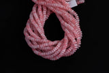 Cats Eye- Selenite Quartz- High Quality in Smooth Barrel 6mm or 8mm Full Strand 15.5 inches Long- Umbre Light Pink