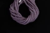 Cats Eye- Selenite Quartz- High Quality in Smooth Barrel 6mm or 8mm Full Strand 15.5 inches Long- Light Mauve