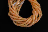 Cats Eye- Selenite Quartz- High Quality in Smooth Barrel 6mm or 8mm Full Strand 15.5 inches Long- Sunburst Yellow
