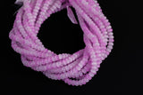 Cats Eye- Selenite Quartz- High Quality in Smooth Barrel 6mm or 8mm Full Strand 15.5 inches Long- Umbre Lavender