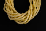 Cats Eye- Selenite Quartz- High Quality in Smooth Barrel 6mm or 8mm Full Strand 15.5 inches Long- Light Golden Yellow