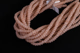 Cats Eye- Selenite Quartz- High Quality in Smooth Barrel 6mm or 8mm Full Strand 15.5 inches Long- Taupe Brown