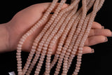Cats Eye- Selenite Quartz- High Quality in Smooth Barrel 6mm or 8mm Full Strand 15.5 inches Long- Taupe Brown