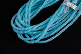 Cats Eye- Selenite Quartz- High Quality in Smooth Barrel 6mm or 8mm Full Strand 15.5 inches Long- Teal Aqua