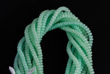 Cats Eye- Selenite Quartz- High Quality in Smooth Barrel 6mm or 8mm Full Strand 15.5 inches Long- Lime Green
