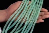 Cats Eye- Selenite Quartz- High Quality in Smooth Barrel 6mm or 8mm Full Strand 15.5 inches Long- Lime Green