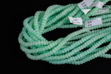 Cats Eye- Selenite Quartz- High Quality in Smooth Barrel 6mm or 8mm Full Strand 15.5 inches Long- Lime Green