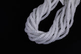 Cats Eye- Selenite Quartz- High Quality in Smooth Barrel 6mm or 8mm Full Strand 15.5 inches Long- White