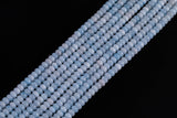 Aquamarine Light Blue Jade Beads Roundel 8mm - Full Strand 15.5 inch Strand AAA Quality Smooth