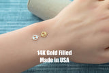 Palm Tree Disc Connector - 14Kt Gold Filled Sterling Silver - Palm Tree Connectors - Permanent Jewelry Supply- Wholesale