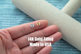 Palm Tree Disc Connector - 14Kt Gold Filled Sterling Silver - Palm Tree Connectors - Permanent Jewelry Supply- Wholesale