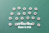 14K Gold Filled Olympic Sports Connectors Gold Filled 925 Sterling Silver Permanent Jewelry Connectors Skiing Dance Cheerleading Golf Hockey