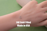 Horse Shoe Connector - Tiny 14Kt Gold Filled or Sterling Silver Connectors- for Bracelet or Necklace - Permanent Jewelry Supply
