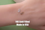 Nurse Connector NP RN Registered Nurse Connector for Permanent Jewelry Connectors 14kt gold filled or Sterling Silver - Made in the USA