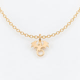 Dragon Necklace or Charm, 14k Gold Filled or Sterling Silver, Dainty Minimalist Jewelry, Birthday Gift for Her, Bridesmaid Gift