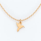 Gold Filled Necklace Hummingbird Bird Necklace or Charm, 14k Gold Filled or Sterling Silver, Dainty Minimalist Jewelry