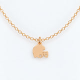 Gold Filled Necklace Football Helmet Necklace or Charm, 14k Gold Filled or Sterling Silver, Dainty Minimalist Jewelry, Birthday Gift for Her