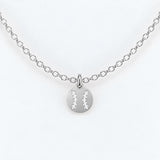 Gold Filled Necklace Baseball Necklace or Charm, 14k Gold Filled or Sterling Silver, Dainty Minimalist Jewelry, Birthday Gift for Her