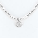 Gold Filled Necklace Basketball Necklace or Charm, 14k Gold Filled or Sterling Silver, Dainty Minimalist Jewelry, Birthday Gift for Her