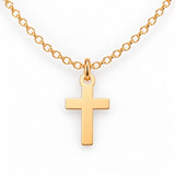 Gold Filled Necklace Cross Necklace or Charm, 14k Gold Filled or Sterling Silver, Dainty Minimalist Jewelry, Birthday Gift for Her
