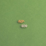 Nurse Connector NP RN Registered Nurse Connector for Permanent Jewelry Connectors 14kt gold filled or Sterling Silver - Made in the USA