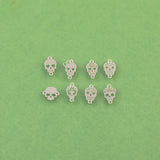 Sugar Skull Connectors La Muerta 14Kt Gold Filled Sterling Connectors Permanent Jewelry Bracelet Necklace Permanent Jewelry Halloween Charms