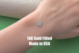 North Star Big Hollow- 14Kt Gold Filled or Sterling Connectors Permanent Jewelry Bracelet or Necklace Permanent Jewelry