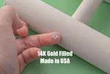 North Star Big Hollow- 14Kt Gold Filled or Sterling Connectors Permanent Jewelry Bracelet or Necklace Permanent Jewelry